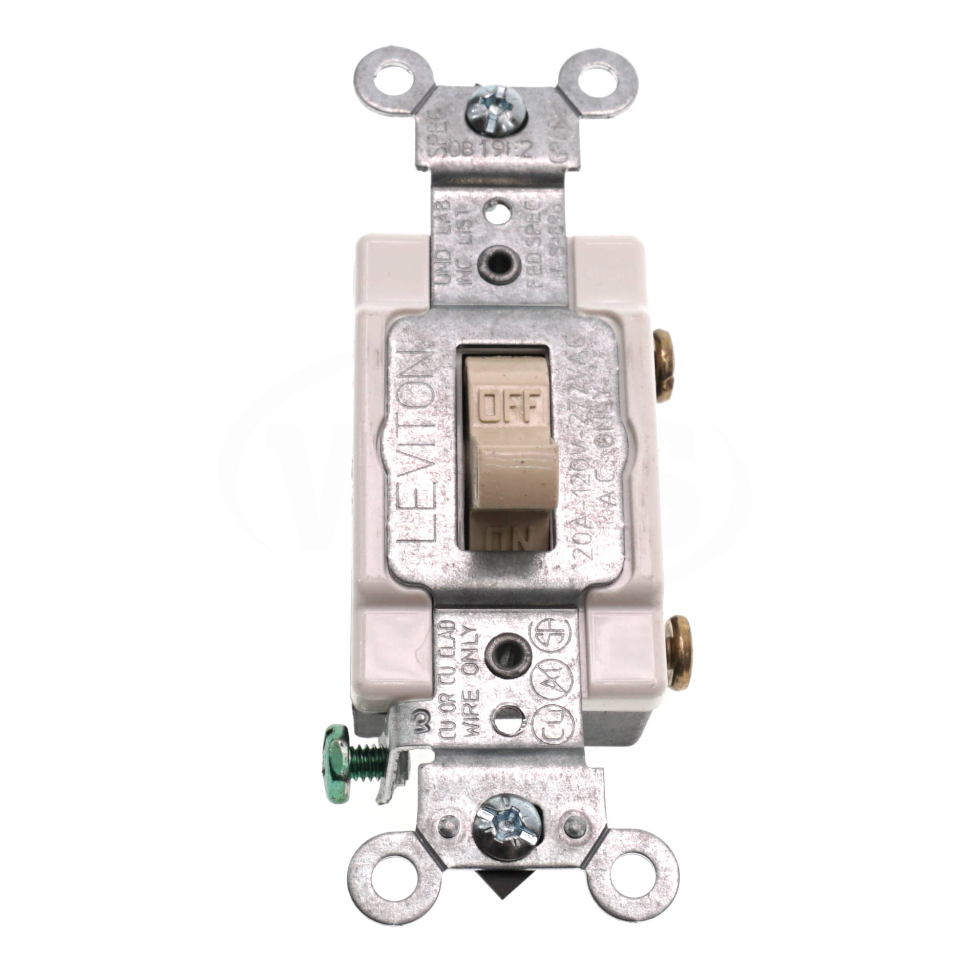 1221 Si Leviton Toggle Switch 20a 120277v Ivory