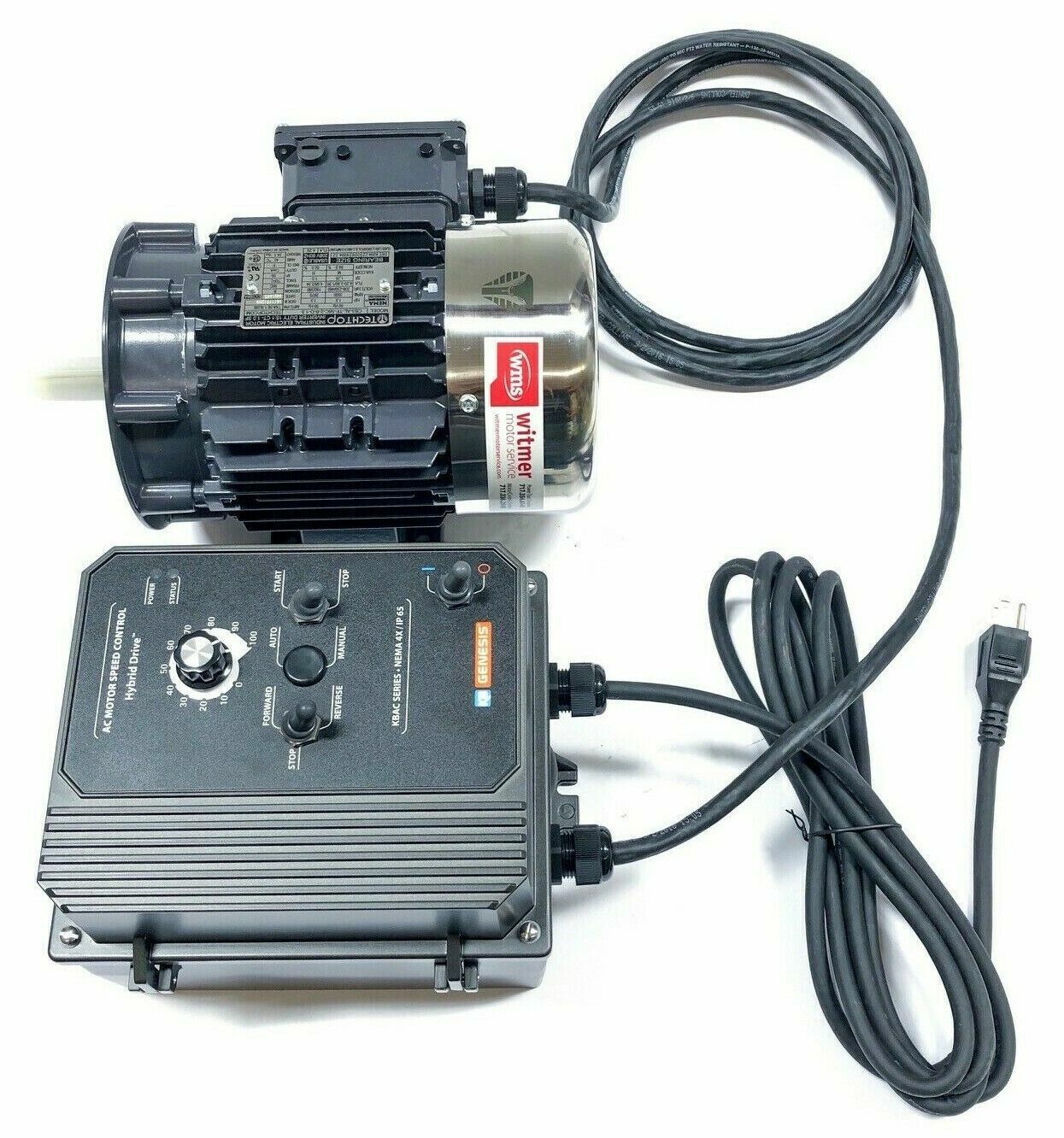 2HP Belt Grinder Package VFD 3600RPM Electric Motor 120V