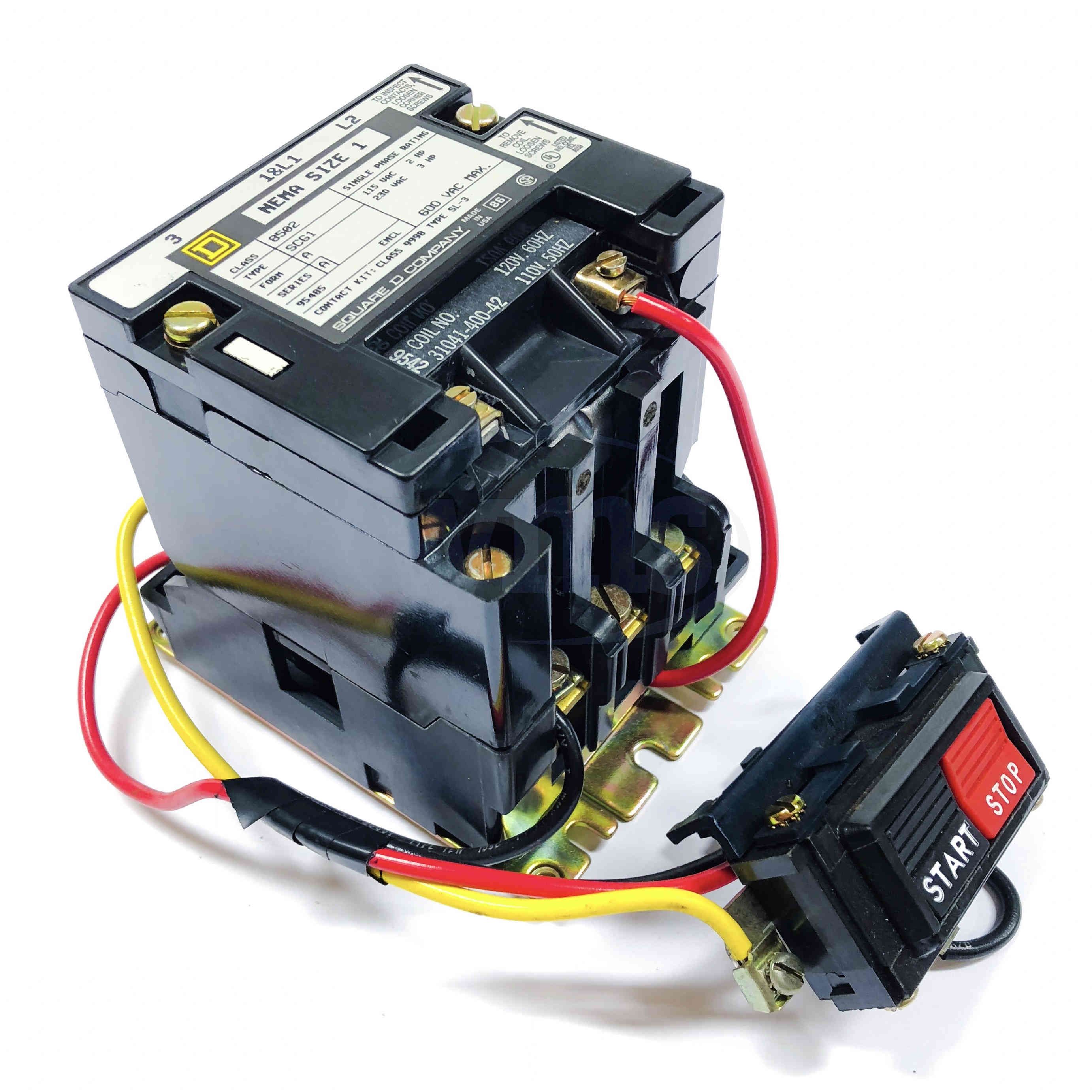 8502 SDO-2 Square D Size 2 Magnetic Contactor 240V/60Hz 220V/50Hz