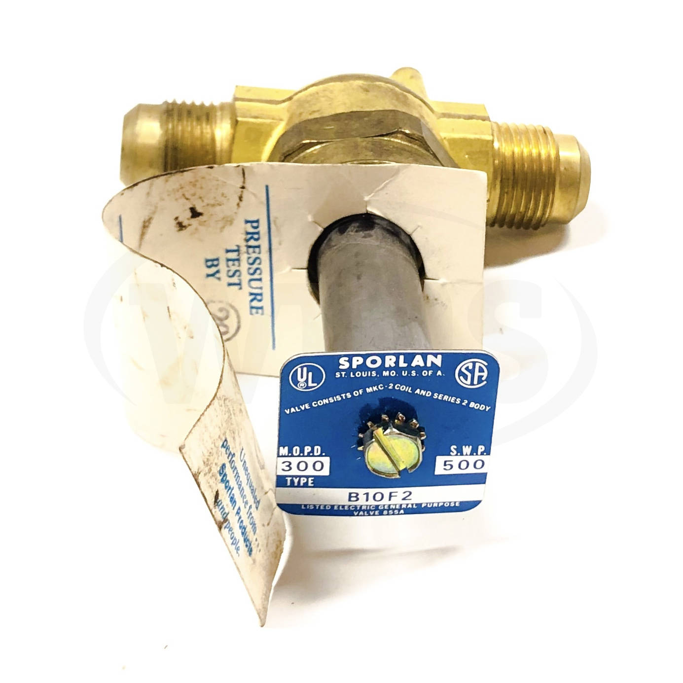 B1of2 Sporlan Solenoid Valve Less Coil 12 Sae Flare