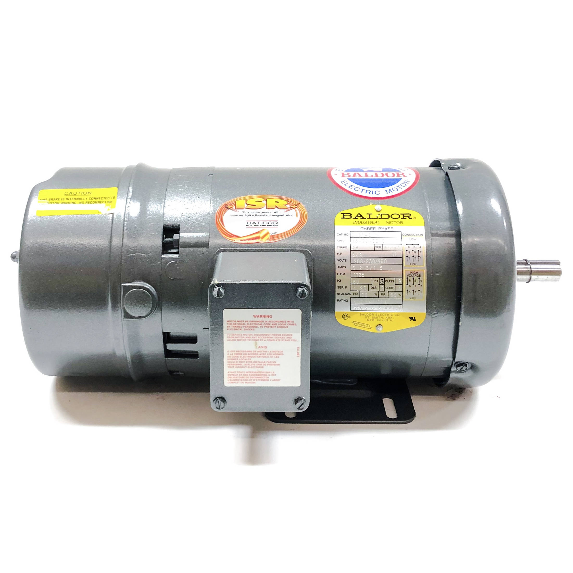 NEW BALDOR M3537 MOTOR 34A61-232 W/ SC-475 FAN - SB Industrial Supply, Inc.