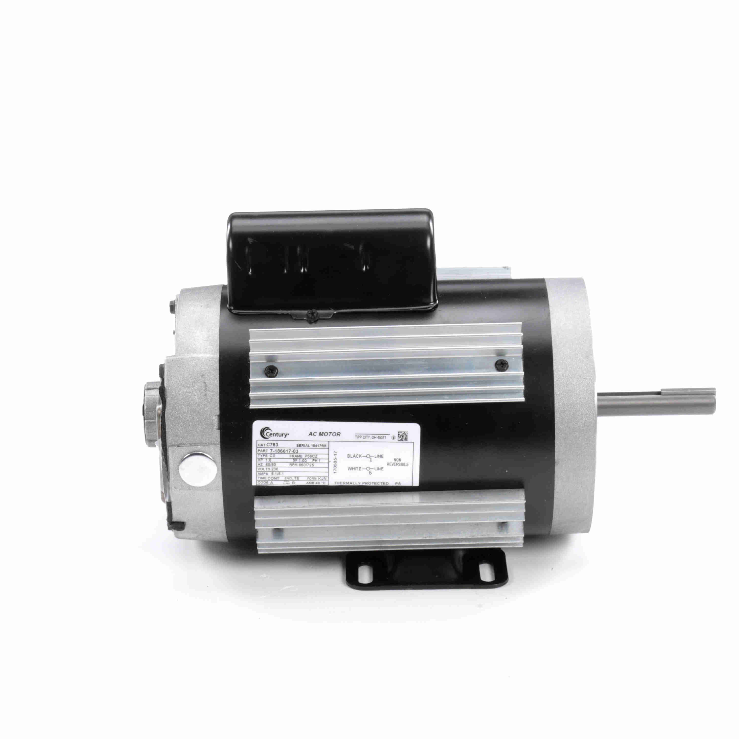 C783 Century 1hp Direct Drive Fan Electric Motor, 900rpm