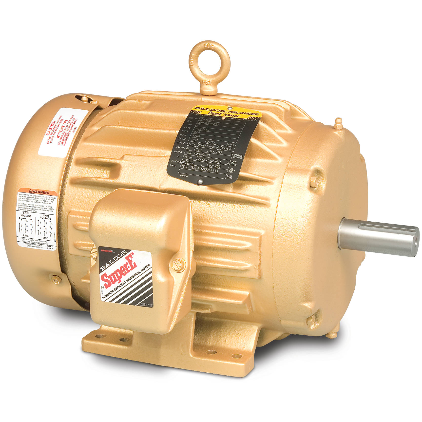 EM2334T Baldor 20HP Electric Motor, 1770RPM