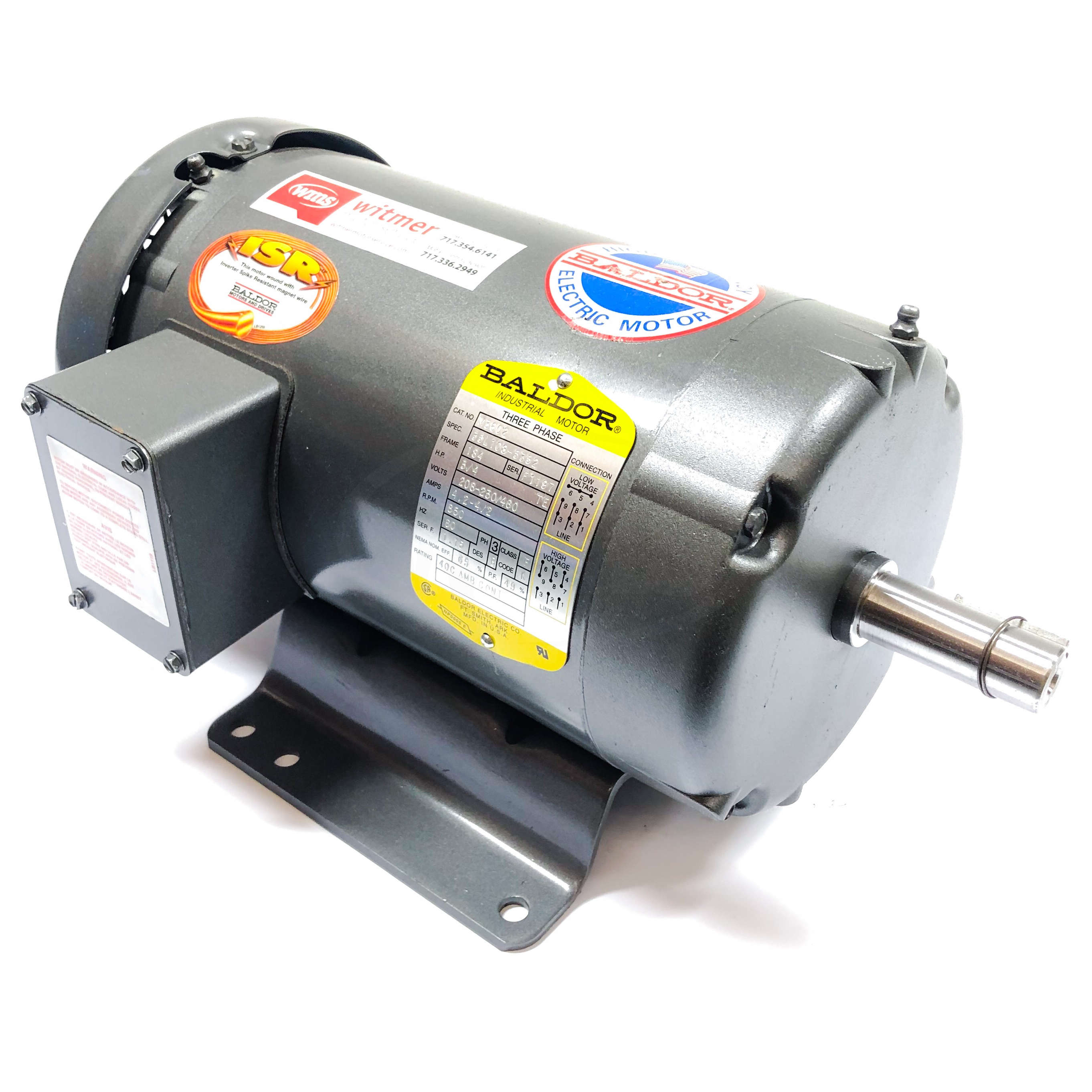 M3602 Baldor 3/4HP Electric Motor, 850RPM