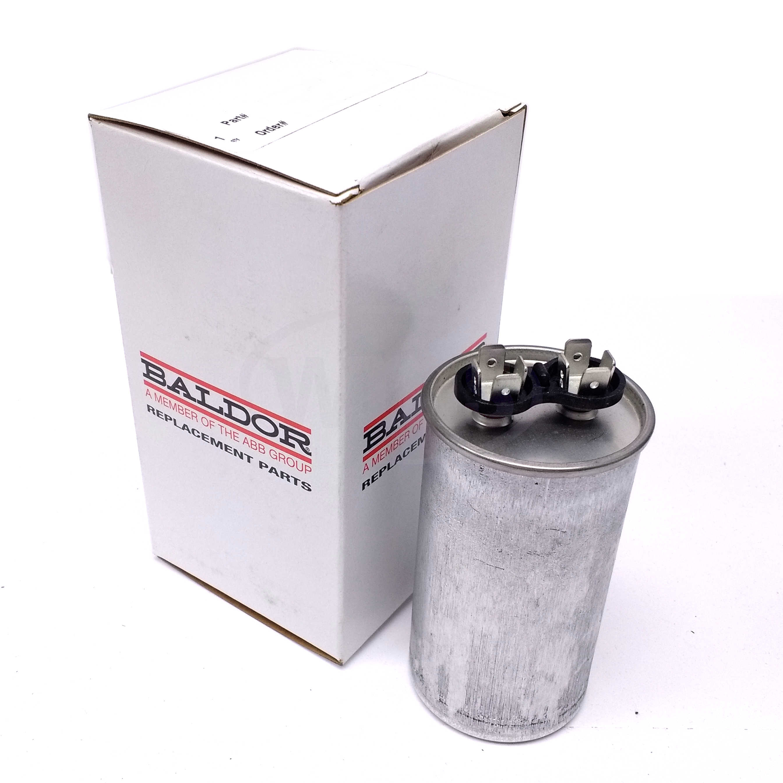 OC3012F12SP Baldor Run Capacitor, 12 uF, 370 VAC