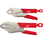 48-22-3402 Milwaukee 2-Piece 7^ & 10^ TORQUE LOCK Curved Jaw Locking Pliers Set