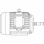 JPP0026 Teco-Westinghouse 2HP Close-Coupled Pump Electric Motor, 1200RPM