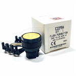 E22PB4 Cutler-Hammer Flush Push Button 25mm, Yellow, NEMA 4X