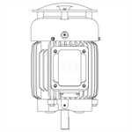 HBV0022C Teco-Westinghouse 2HP MAX-E2/841 Cast Iron Electric Motor, 3600RPM