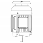 NPV0016C Teco-Westinghouse 1HP MAX-PE Cast Iron Electric Motor, 1200RPM