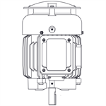 HBV1/52C Teco-Westinghouse 1.5HP MAX-E2/841 Cast Iron Electric Motor, 3600RPM