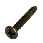 63287 Midwest #6 x 1^ Black Plated Flat Head Sheet Metal Screw