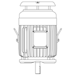 NPV0026C Teco-Westinghouse 2HP MAX-PE Cast Iron Electric Motor, 1200RPM