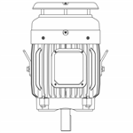 NPV0036C Teco-Westinghouse 3HP MAX-PE Cast Iron Electric Motor, 1200RPM