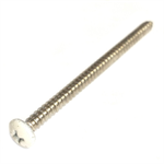 69486 Midwest #8 x 2-1/2^ White Head Stainless Steel Window Screw