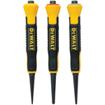 DWHT58018 DeWALT 1/32^, 2/32^, 3/32^ Bi-Material Nail Punch Set