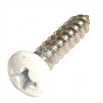 69482 Midwest #8 x 3/4^ White Head Stainless Steel Window Screw