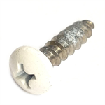 69491 Midwest #10 x 3/4^ White Head Stainless Steel Window Screw