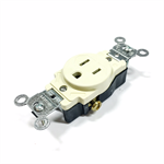 5015-I Levition Ivory Receptacle 125 Volt, 15 Amp