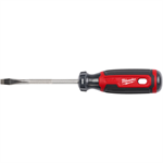 MT206 Milwaukee Cushion Grip Screwdriver, Slotted 1/4^ x 4^