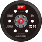 49-36-2583 Milwaukee 6^ Hook and Loop Sander Backing Pad - Soft