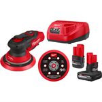 2585-22CX Milwaukee M12 FUEL™ 6^ Random Orbital Sander Kit (3/16^)