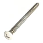 69485 Midwest #8 x 2^ White Head Stainless Steel Window Screw